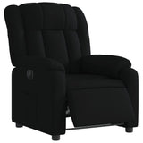 Fauteuil inclinable électrique Noir Tissu