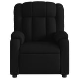 Fauteuil inclinable électrique Noir Tissu