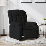 Fauteuil inclinable électrique Noir Tissu