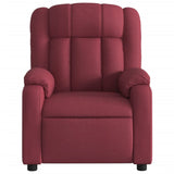 Fauteuil inclinable électrique Rouge bordeaux Tissu