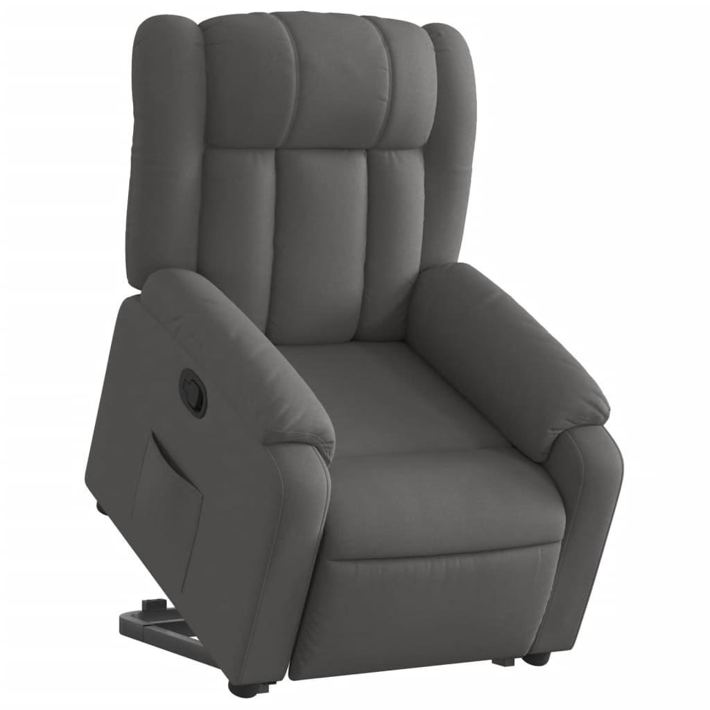 Fauteuil inclinable Gris foncé Tissu