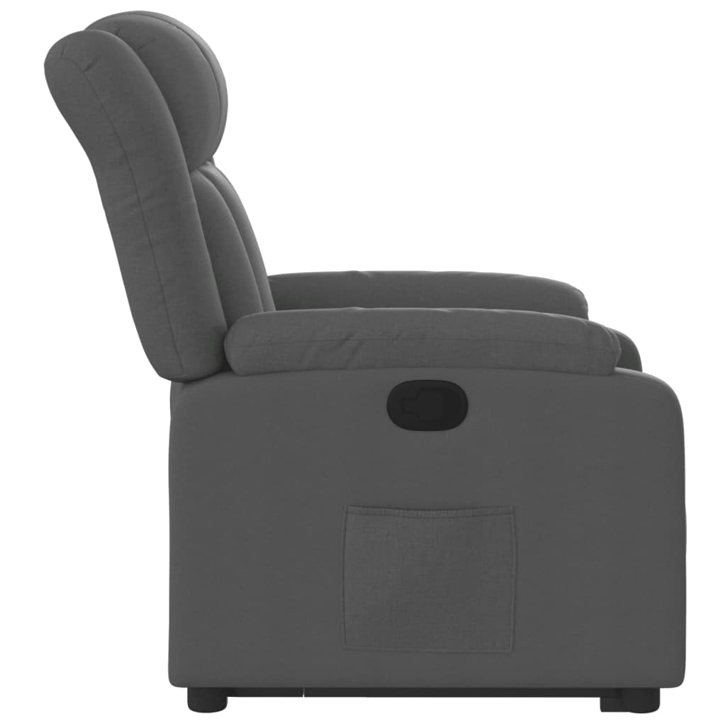 Fauteuil inclinable Gris foncé Tissu