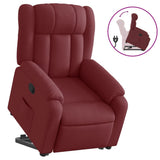 Fauteuil inclinable rouge bordeaux tissu