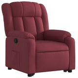 Fauteuil inclinable rouge bordeaux tissu