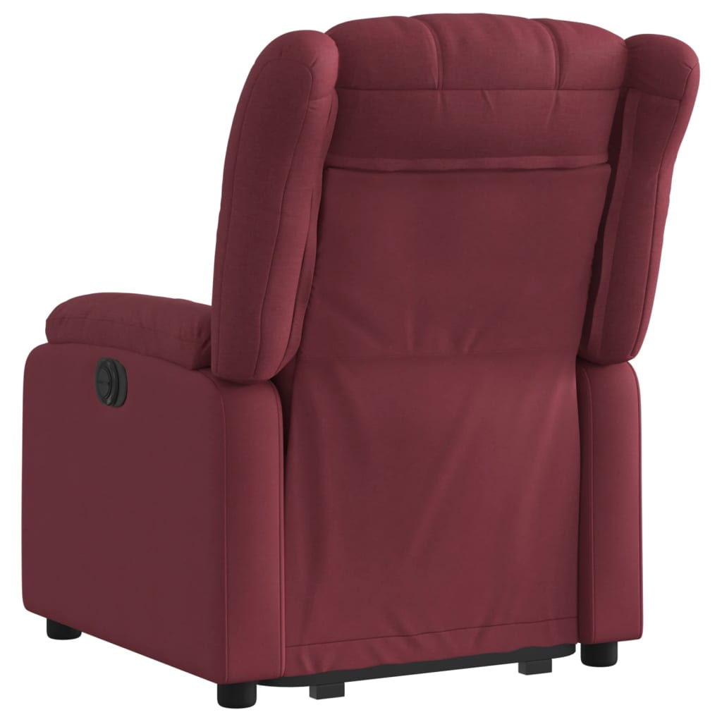 Fauteuil inclinable rouge bordeaux tissu