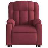 Fauteuil inclinable rouge bordeaux tissu