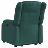 Fauteuil inclinable vert foncé tissu