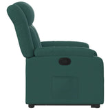 Fauteuil inclinable vert foncé tissu