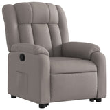 Fauteuil inclinable taupe tissu