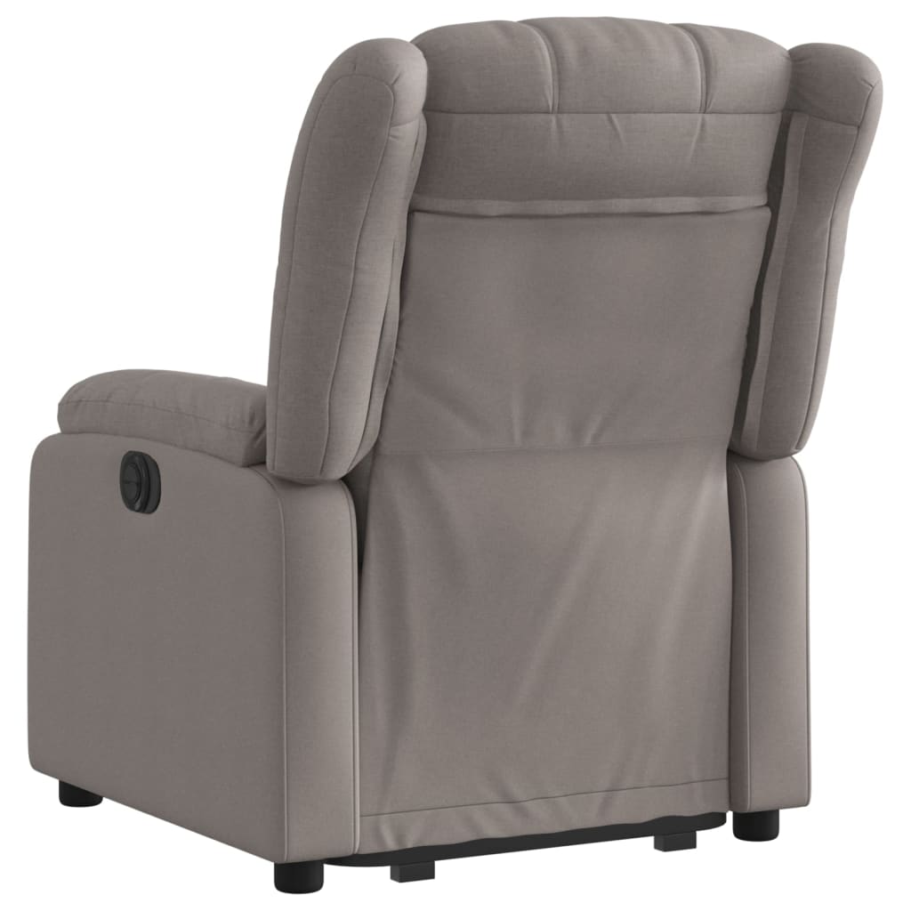 Fauteuil inclinable taupe tissu