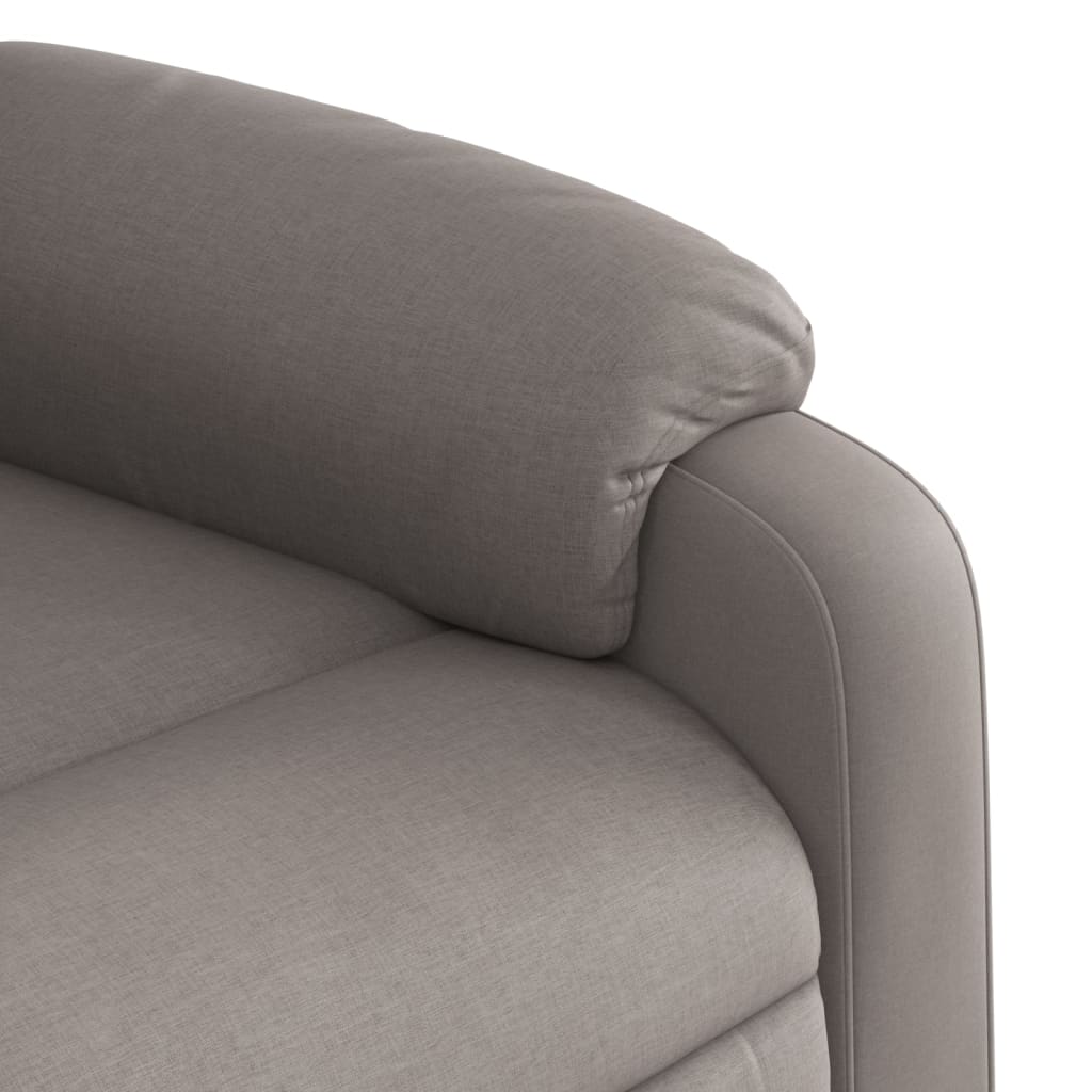 Fauteuil inclinable taupe tissu