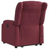 Fauteuil inclinable de massage Rouge bordeaux Tissu