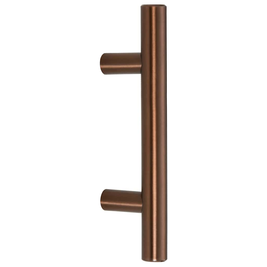 Poignées d'armoire 10 pcs bronze 64 mm acier inoxydable