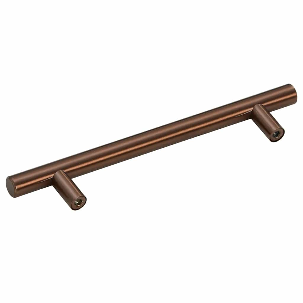 Poignées d'armoire 10 pcs bronze 128 mm acier inoxydable