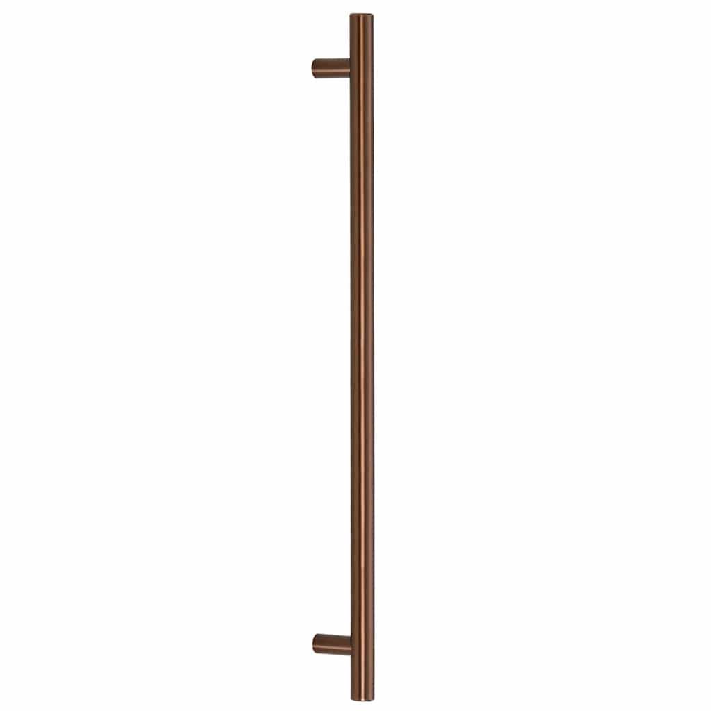 Poignées d'armoire 5 pcs bronze 480 mm acier inoxydable