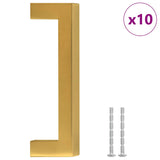 Cabinet Handles 10pcs Gold 96mm Stainless Steel