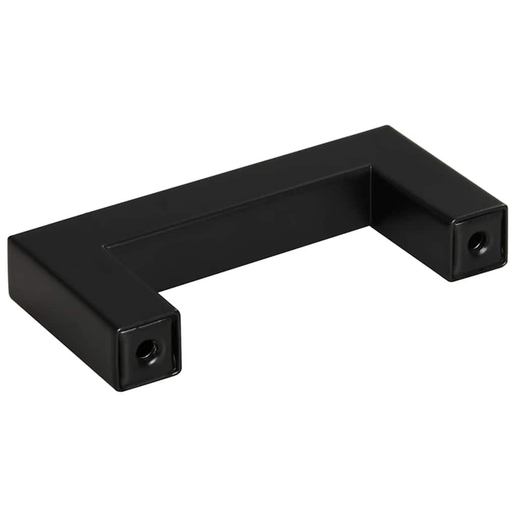 Cabinet Handles 10 pcs Black 64mm Stainless Steel