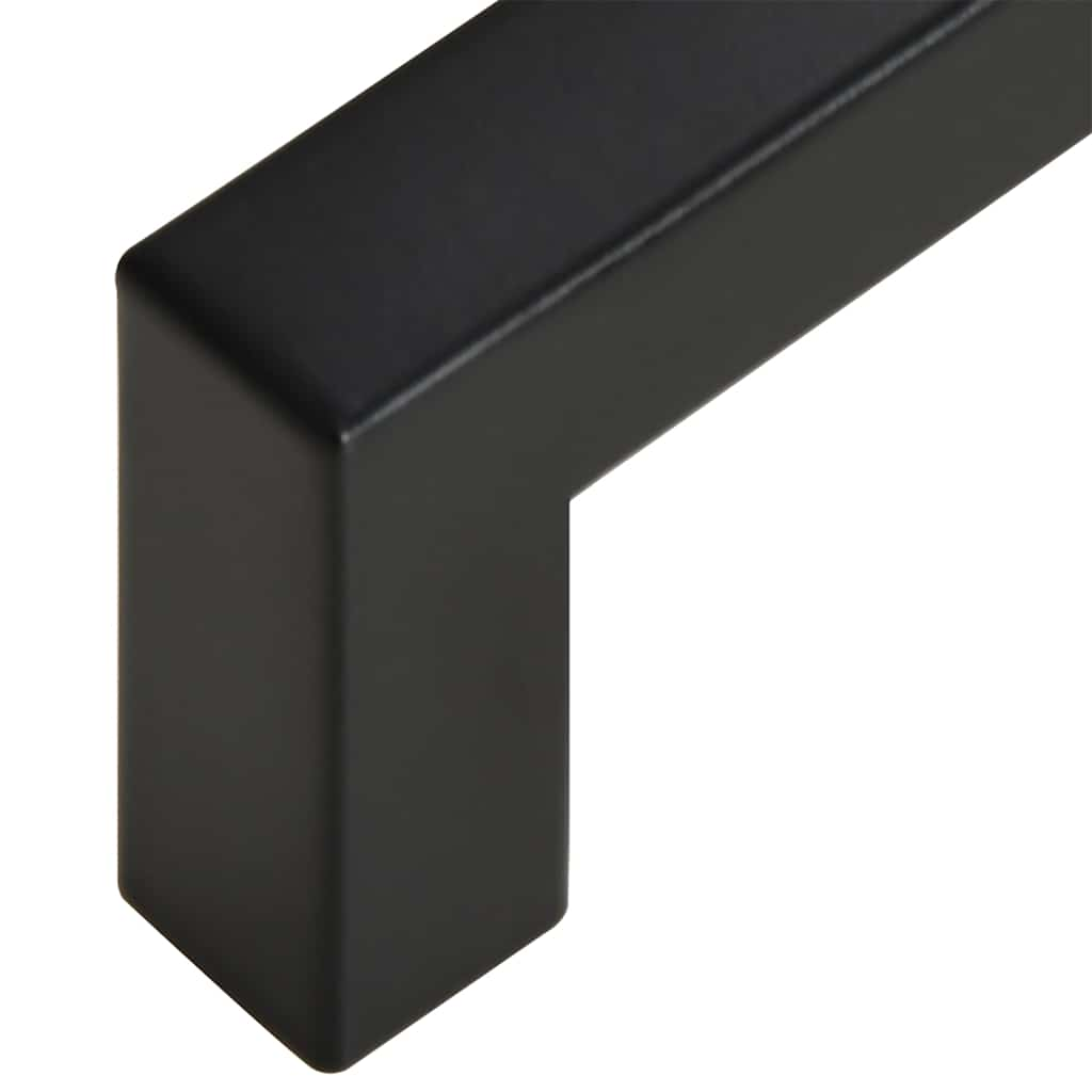 Cabinet Handles 10 pcs Black 64mm Stainless Steel