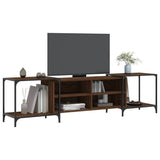 Meuble TV chêne marron 203x37x50 cm bois d'ingénierie