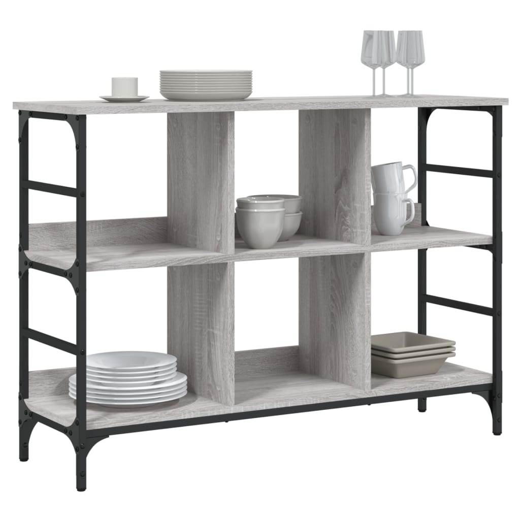 Buffet sonoma gris 102x32x73,5 cm bois d'ingénierie