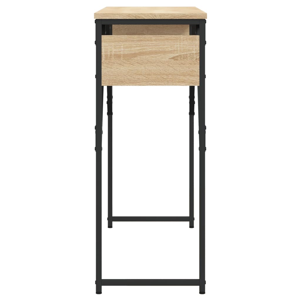 Table console avec étagère chêne sonoma 105x30x75 cm