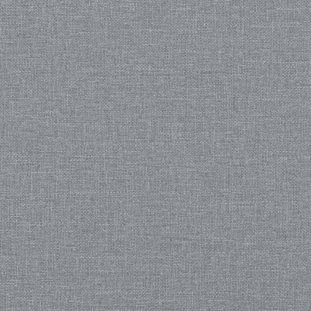 Banc avec coussins gris clair 113x64,5x75,5 cm tissu