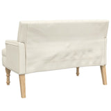 Banc avec coussins 113x64,5x75,5 cm lin