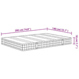 Medium bonnell spring mattress 140x200 cm