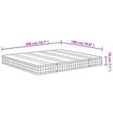 Matelas à ressorts bonnell moyen 180x200 cm