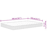 Matelas à ressorts bonnell moyen 140x190 cm