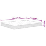 Matelas à ressorts bonnell moyen 160x200 cm