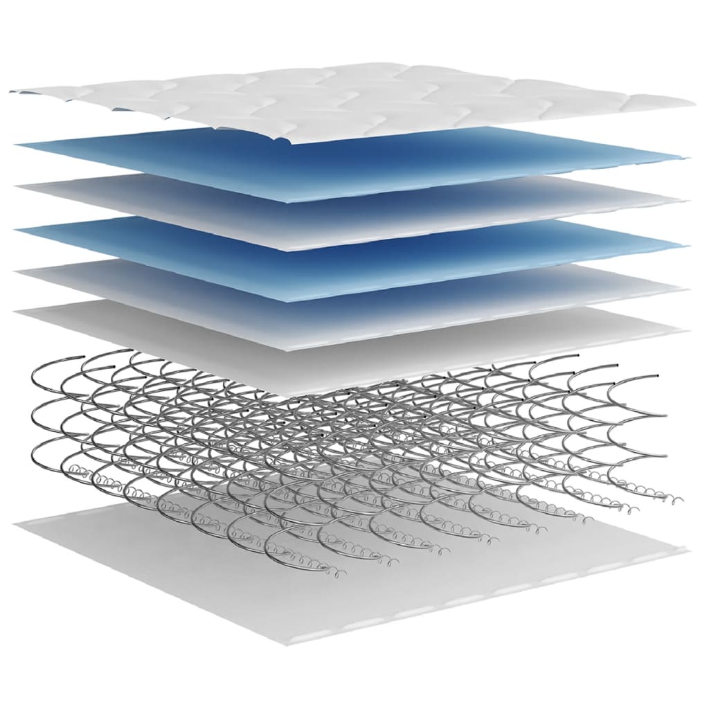 Matelas à ressorts bonnell moyen 200x200 cm