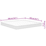 Matelas à ressorts bonnell moyen 200x200 cm