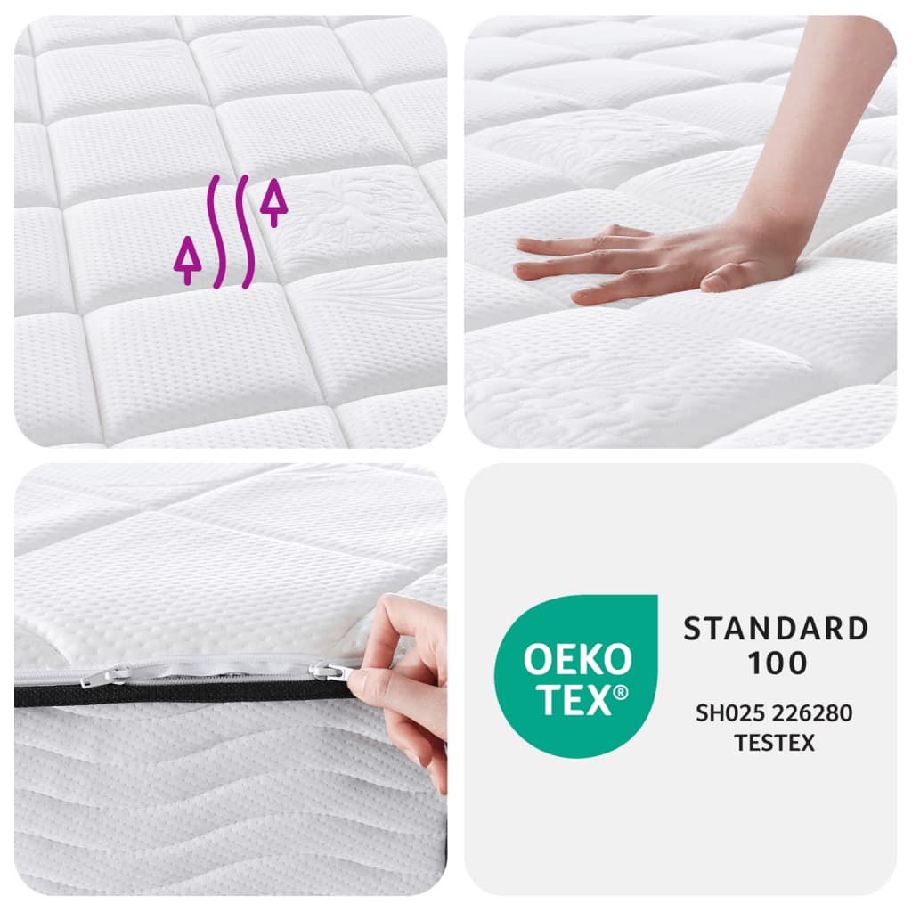 Medium plus pocket spring mattress 90x200 cm