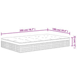 Mittlere Plus-Taschenfederkernmatratze 100 x 200 cm