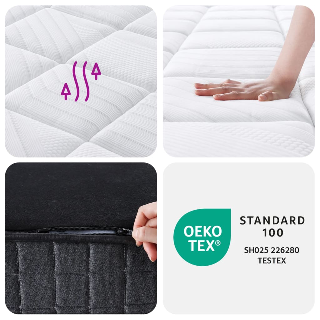 Medium plus pocket spring mattress 120x200 cm