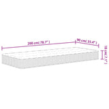 Medium bonnell spring mattress 90x200 cm