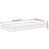 Mittelweiche Schaumstoffmatratze 120x200 cm