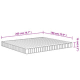 Medium soft foam mattress 180x200 cm