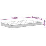 Medium soft children's foam mattress 80x160 cm