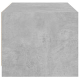 Coffee table with concrete gray glass doors 68x50x42 cm