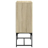 Side cabinet with glass doors sonoma oak 69x37x100 cm