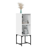 Side cabinet with white glass door 35x37x100 cm