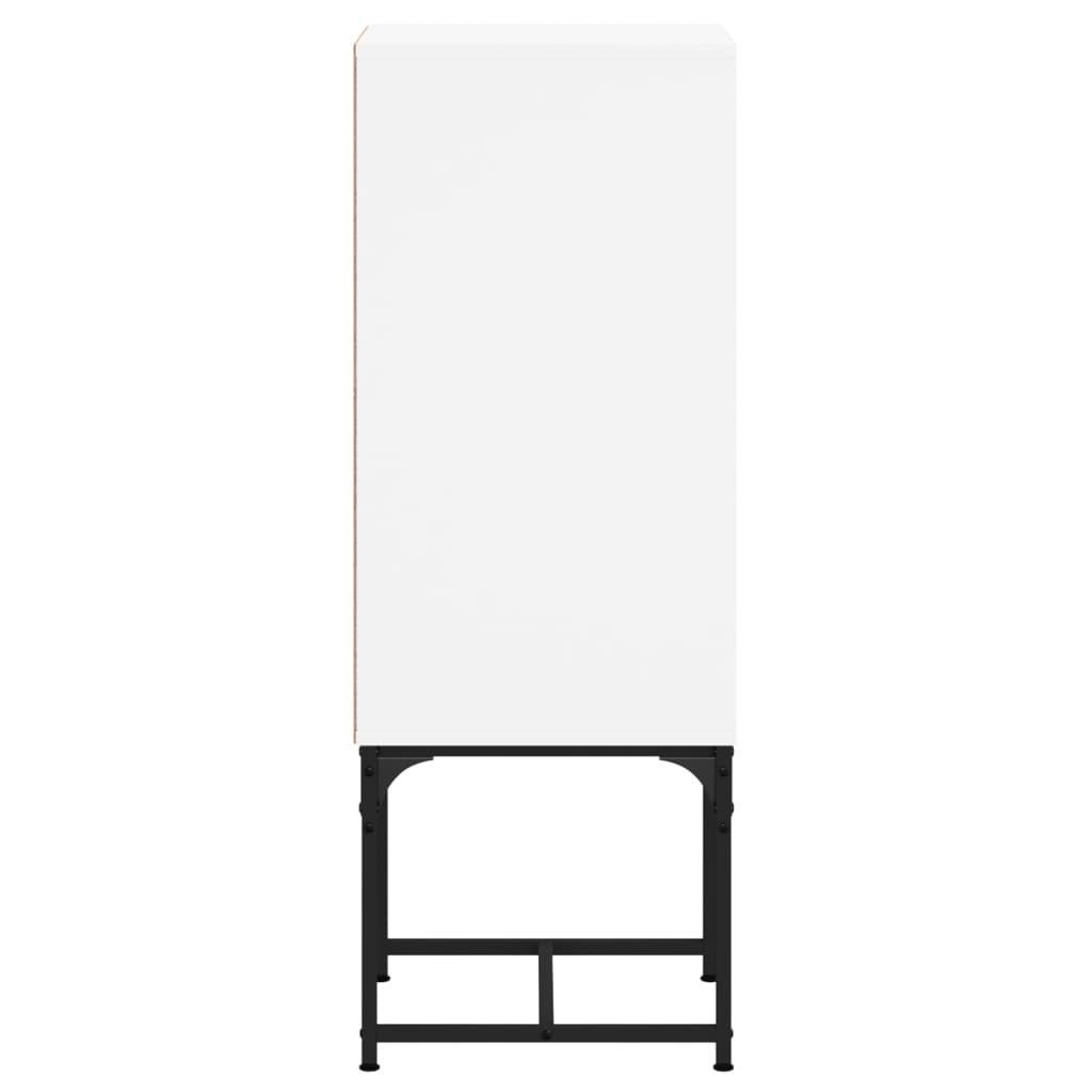 Side cabinet with white glass door 35x37x100 cm