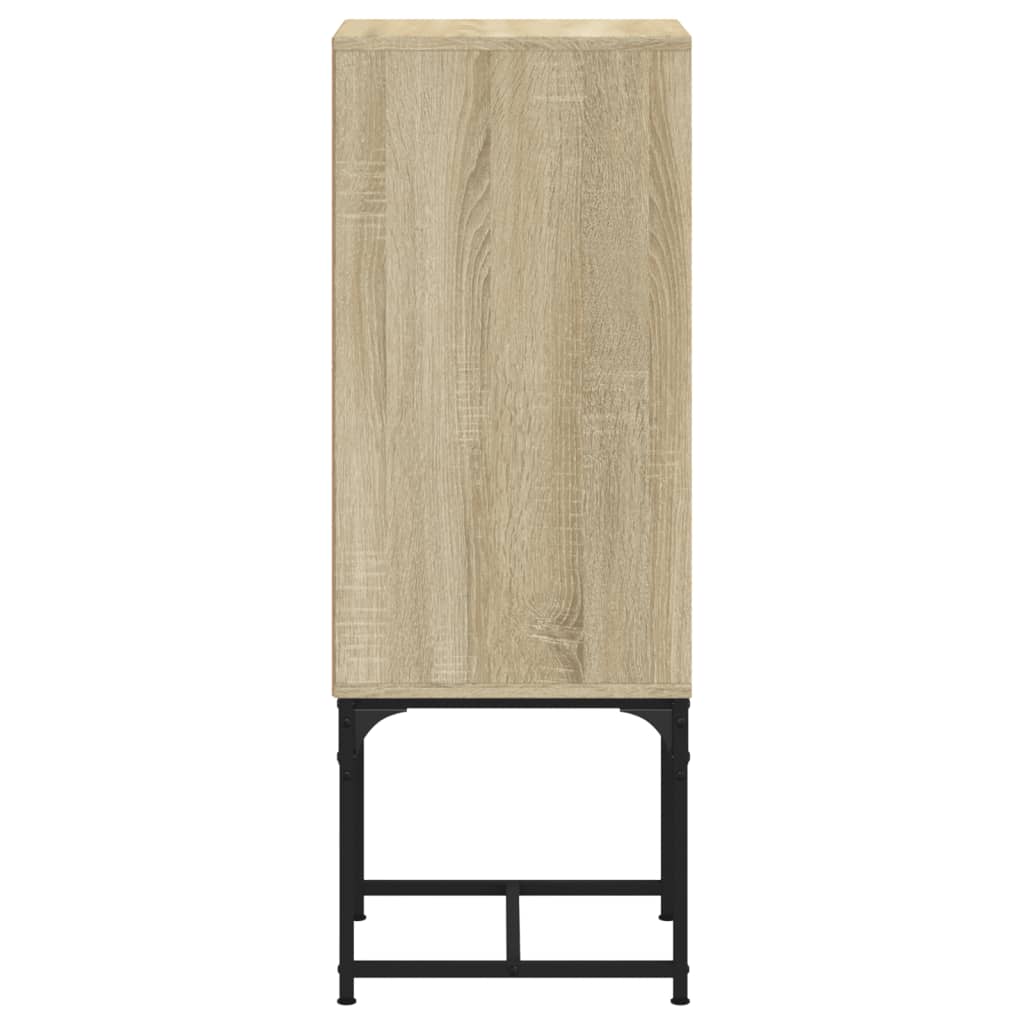 Side cabinet with glass door sonoma oak 35x37x100 cm