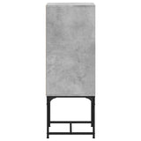 Side cabinet with concrete gray glass door 35x37x100 cm