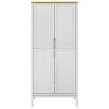 Garde-robe FLORO blanc 77x53x171 cm bois massif de pin