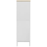 Garde-robe FLORO blanc 77x53x171 cm bois massif de pin