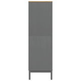 Garde-robe FLORO gris 77x53x171 cm bois massif de pin