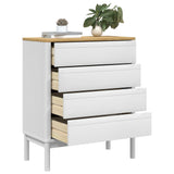 Commode FLORO blanc bois de pin massif